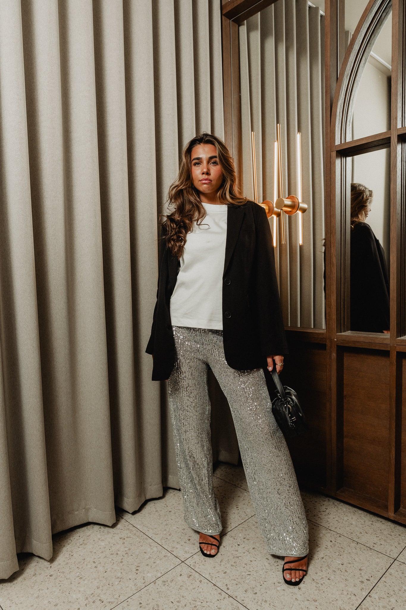 NMSCARLET Trousers - Silver